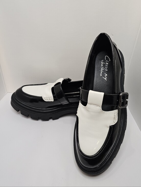 Circus by Sam Edelman Shoes - Circus NY by Sam Edelman B/W Lug Sole Platform Loafers Mary Janes 8.5 New wo Tag